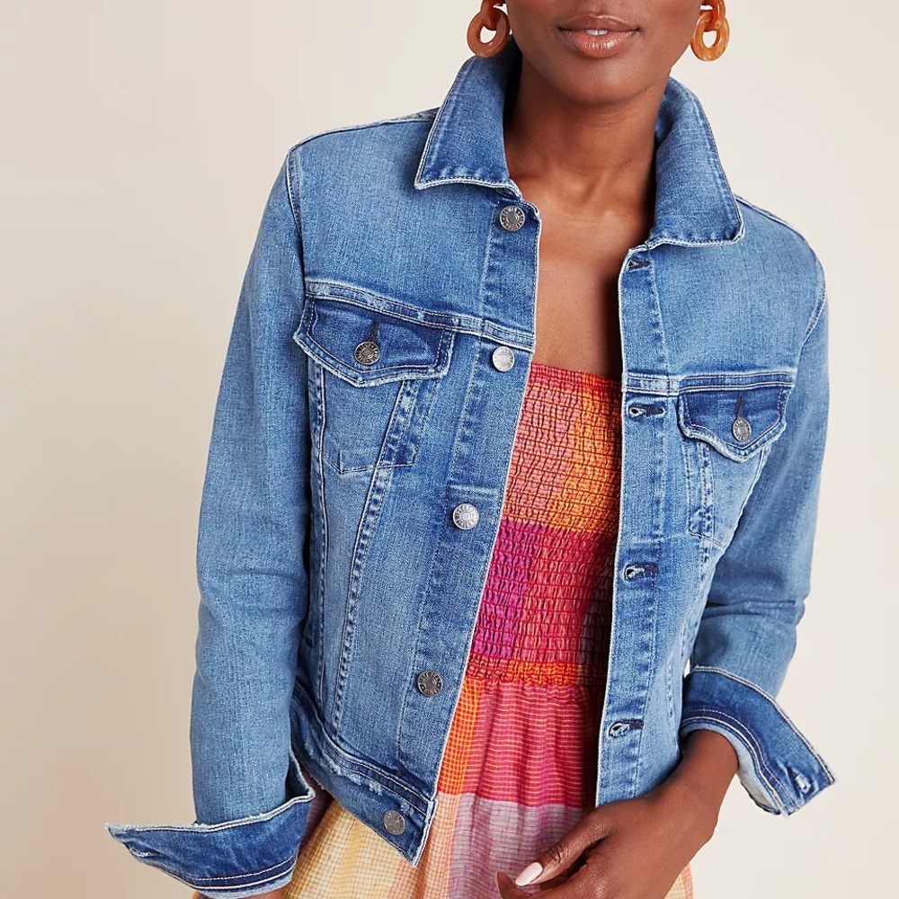 NWT Anthropologie EDWIN The Evie Denim Jacket Size L Z161-13
